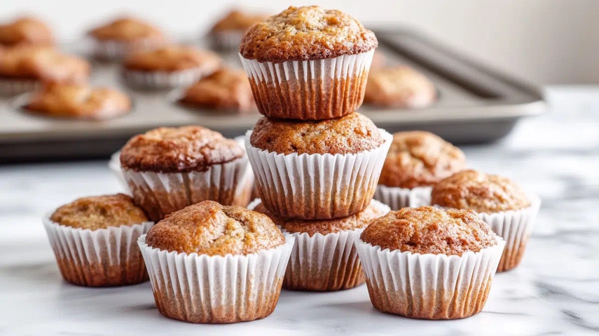 Muffins protéinés à la banane faciles