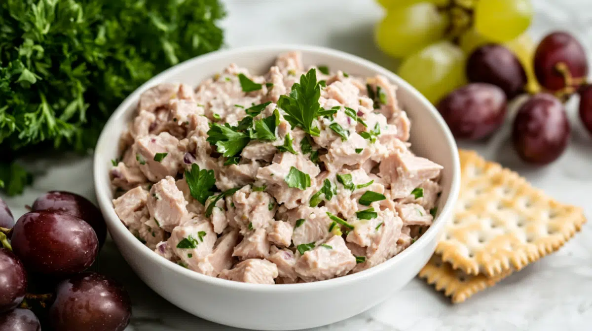 greek yogurt in tuna salad