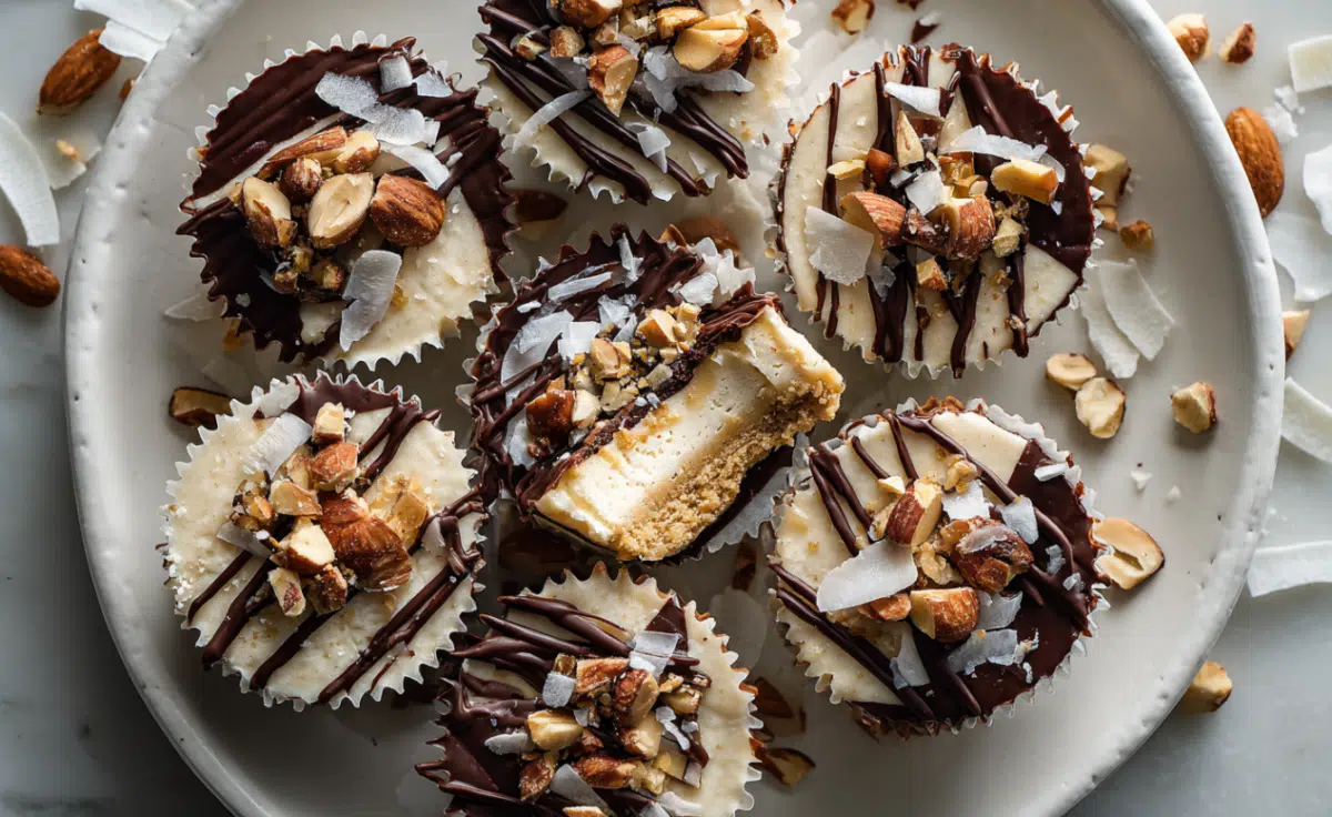 Frozen Chocolate Peanut Butter Yogurt Cups